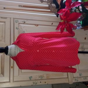 Red and White Polka-dot Blouse